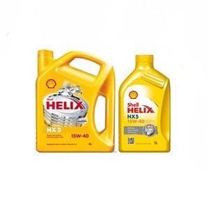15W40 Shell Helix Premium Multi-Grade Motor Oil - 5 Litre Pack - QAHELIXSTD5L